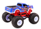 Rc truck - blauw - 1:12 schaal - 33 x 29.5 x 25 cm