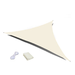 Schaduwdoek waterdicht - beige - 4x4x4m - UV-bescherming