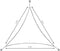 Schaduwdoek waterdicht - beige - 4x4x4m - UV-bescherming