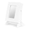 Sieradenkast met spiegel - mat wit - 19.5x13.5x26.6 cm - MDF