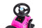 Speelgoed tractor - met aanhangwagen - interactief stuur - roze