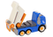 Speelgoed kiepvrachtwagen - blauw - 27.5x18x13.5 cm - incl. gereedschap