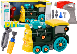 Speelgoed locomotief - groen - 27.5x18x13.5 cm - dyi