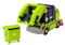 Speelgoed vuilniswagen - marineblauw - 33x17.5x13.5 cm - incl. vuilnisbak