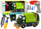 Speelgoed vuilniswagen - groen - 33x17.5x13.5 cm - demonteerbaar