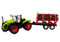 Tractor speelgoed - 40x23x22 cm - met boomtrailer - educatief