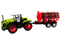 Tractor speelgoed - 40x23x22 cm - met boomtrailer - educatief