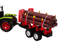 Tractor speelgoed - 40x23x22 cm - met boomtrailer - educatief