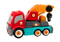 Vrachtwagen speelgoed - oranje - 28x20x14 cm - incl. gereedschap