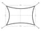 Zonnescherm - rechthoekig - 2x3m - waterdicht polyester