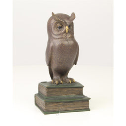 BRONZEN BEELD VAN DE WIJZE UIL