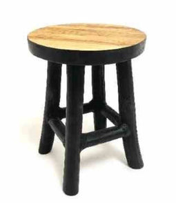 Van der Leeden - Krukje Teak D15H17Cm Naturel/Zwart