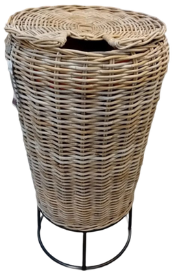 Van der Leeden - Regenton Rotan Jeroen (200L) D70H125Cm Grijs