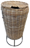 Van der Leeden - Regenton Rotan Jeroen (200L) D70H125Cm Grijs