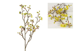 Countryfield - Prunus kunststof 60x16x2 cm geel kunstbloem
