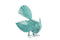 Countryfield - Vogel Plym metaal 13x15x14 cm blauw