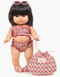 Bikini met kersen-print Gordi poppen voor 34cm pop Minikane en Paola Reina