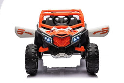 Elektrische kinderauto - oranje - 4x35W motor - 12V7Ah batterij