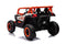 Elektrische kinderauto - oranje - 4x35W motor - 12V7Ah batterij