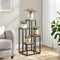 Plantenstandaard - eiken/zwart - 34x34x71 cm - zelfmontage