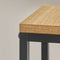 Plantenstandaard - eiken/zwart - 34x34x71 cm - zelfmontage
