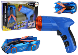 Bestuurbare auto - blauw - rijdt op muren - laser besturing