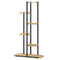 Plantenstandaard - eiken/zwart - 60x24x113 cm - 6 niveaus
