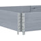 Palletopzetrand 150x100 cm massief grenenhout grijs