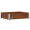 Palletopzetrand 80x60 cm massief grenenhout bruin