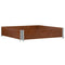 Palletopzetrand 100x100 cm massief grenenhout bruin