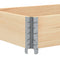 Palletopzetrand 150x50 cm massief grenenhout