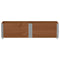 Palletopzetranden 2 st 150x50 cm massief grenenhout bruin