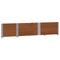 Palletopzetranden 2 st 150x50 cm massief grenenhout bruin