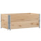 Palletopzetranden 2 st 100x50 cm massief grenenhout
