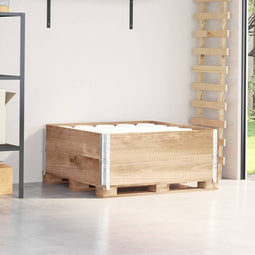 Palletopzetranden 2 st 100x100 cm massief grenenhout
