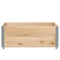 Palletopzetranden 2 st 100x100 cm massief grenenhout