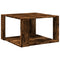 Salontafel 51,5x51,5x30 cm bewerkt hout gerookt eikenkleurig
