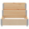 Verhoogde plantenbak 3-laags 120x80 cm massief grenenhout