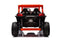 Elektrische kinderbuggy - oranje - 4x45W motor - Bluetooth en USB Mp3