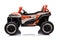 Elektrische kinderbuggy - oranje - 4x45W motor - Bluetooth en USB Mp3
