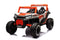 Elektrische kinderbuggy - oranje - 4x45W motor - Bluetooth en USB Mp3