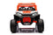 Elektrische kinderbuggy - oranje - 4x45W motor - Bluetooth en USB Mp3