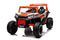 Elektrische kinderbuggy - oranje - 4x45W motor - Bluetooth en USB Mp3