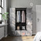 Modulaire kast - 178x143x36cm - kunststof - 6 planken