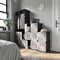Modulaire kast - 178x143x36cm - kunststof - 6 planken