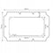 Tuinschommel kap - 210x145 cm - polyester - UV-bescherming