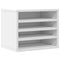 Bureau organiser 36x26x29,5 cm bewerkt hout wit