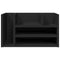 Bureau organiser 44,5x24x25 cm bewerkt hout zwart