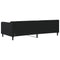 Slaapbank 90x200 cm stof zwart