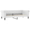 Slaapbank 90x200 cm kunstleer wit